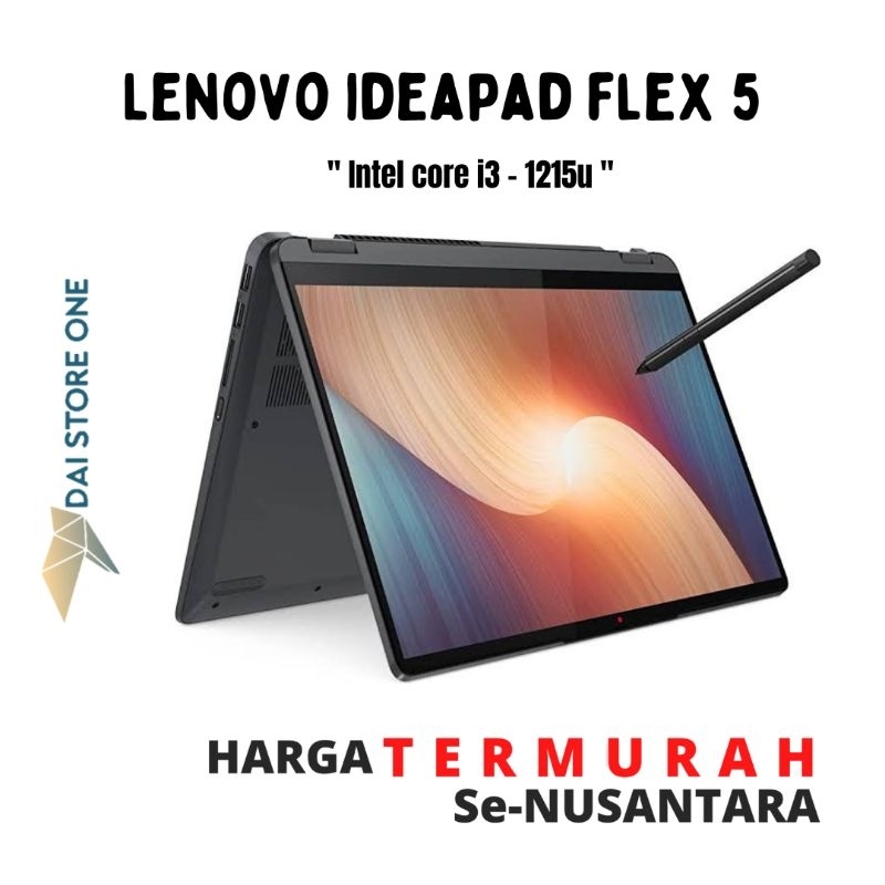 Laptop Lenovo Ideapad Flex 5/ Slim 3 Core i3-1215U 8GB/ 256GB Baru Bergaransi