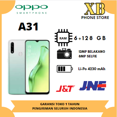OPPOA31 ✨RAM 6/128GB✨ BERGARANSI 12 BULAN TERMURAH