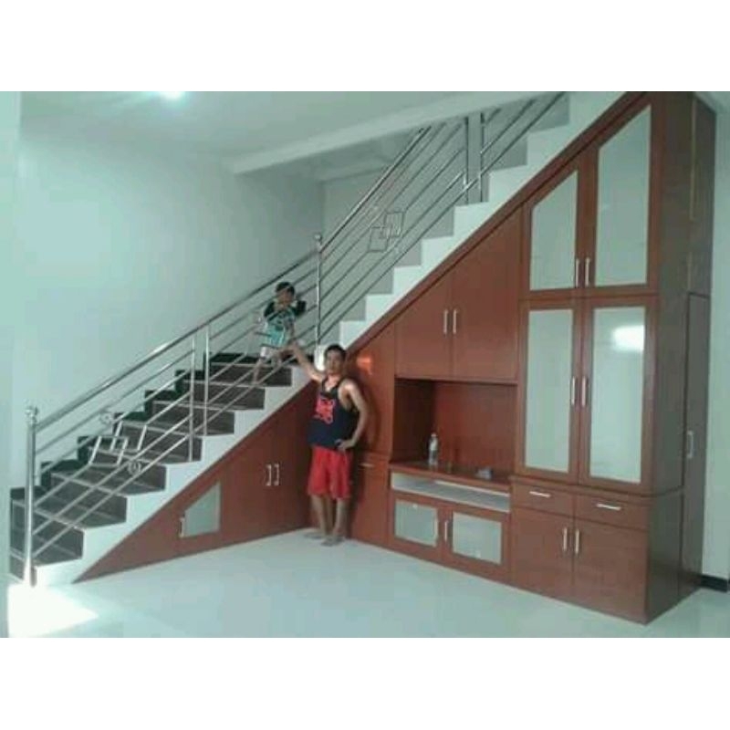 Furniture Interior Design Lemari Bawah Tangga, Kitchen Set DLL. Pemesanan Jabodetabek