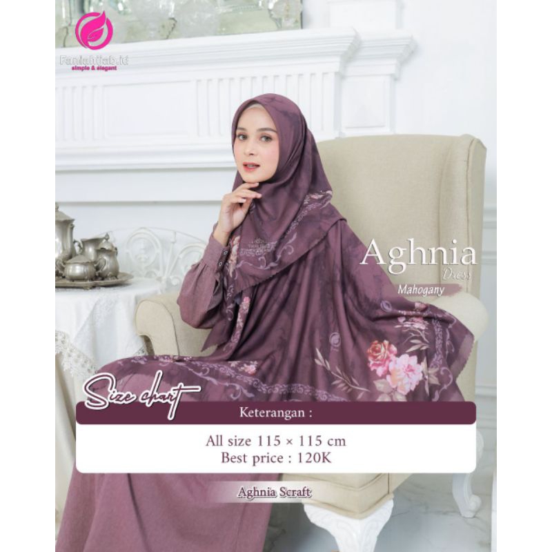 AGHNIA SCRAFT EXCLUSIVE - HIJAB SEGI EMPAT MOTIF ORI BY FANIA HIJAB