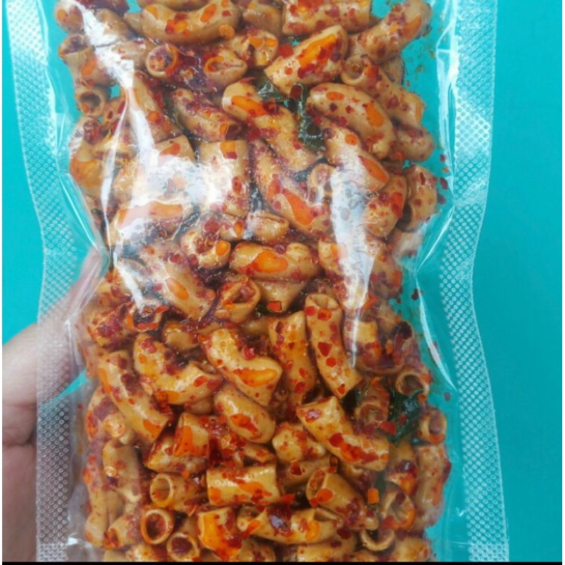 

Makaroni bantet pedas ekstra daun jeruk