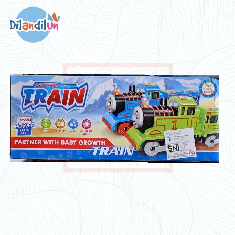 kereta thomas dua gerbong lampu music