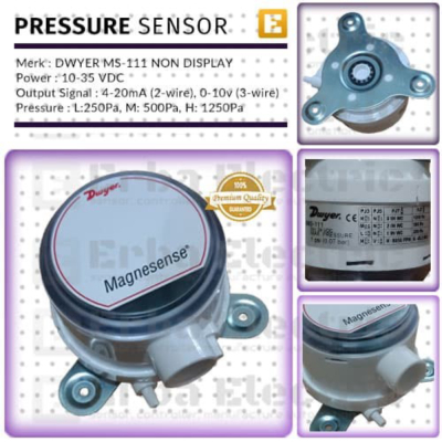 

Pressure Sensor Transmitter Dwyer MS-111 Magnesense MS-111 Non LCD Berkualitas