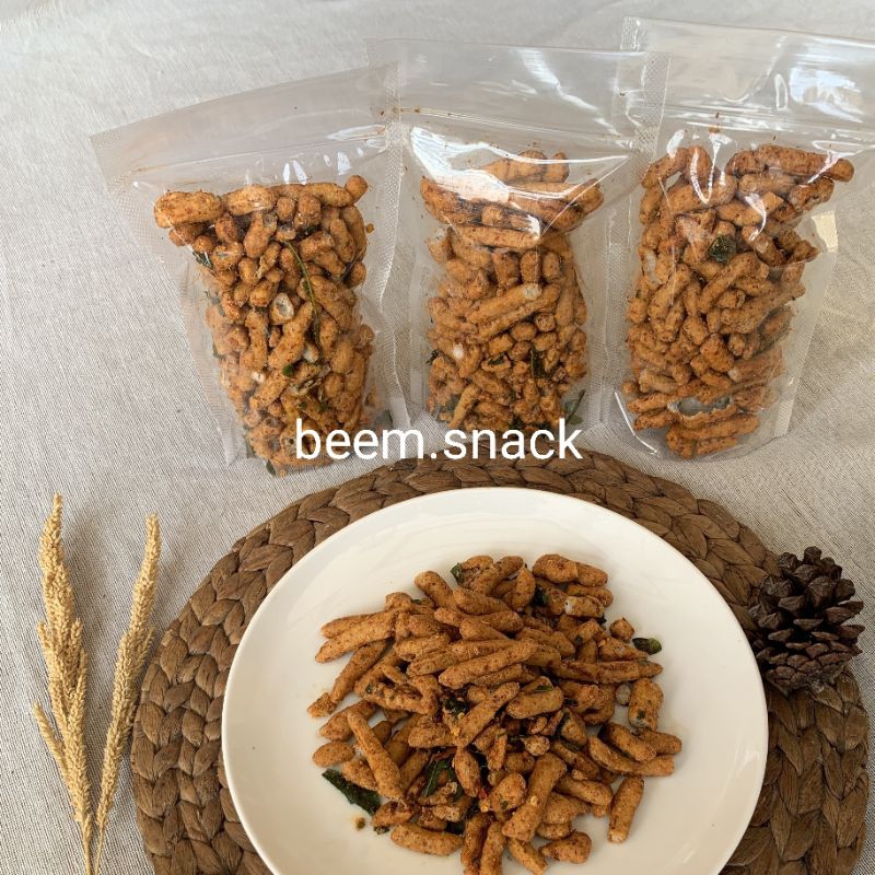 

Basreng Stik Pedas Daun Jeruk Kemasan Pouch Ziplock 120gr