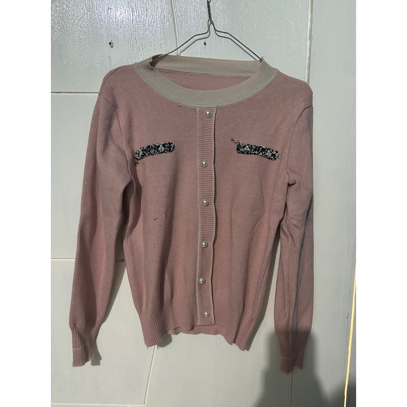 cardigan pink preloved