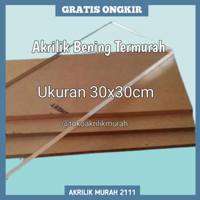 

Akrilik Tebal 5mm Ukuran 30x30cm Ukuran A4 A5 A3 Termurah