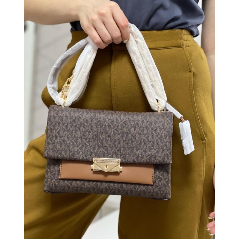 MK Cece Medium Logo Shoulder Bag