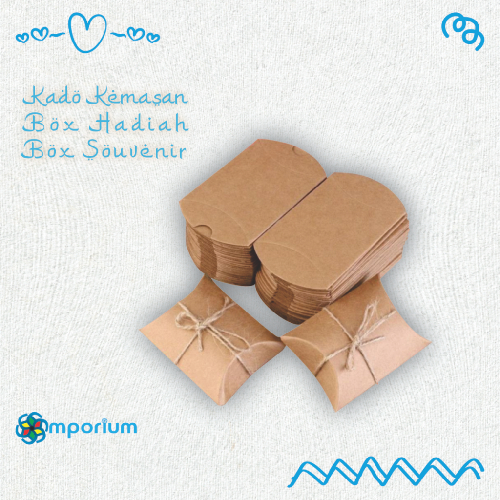 

PillowBox Box Packaging Kemasan Kado Ukuran Nano Dan Small / Kado dan Hampers