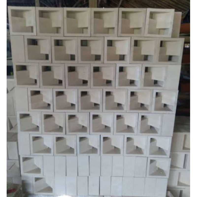roster beton minimalis,roster beton motif,roster warna putih