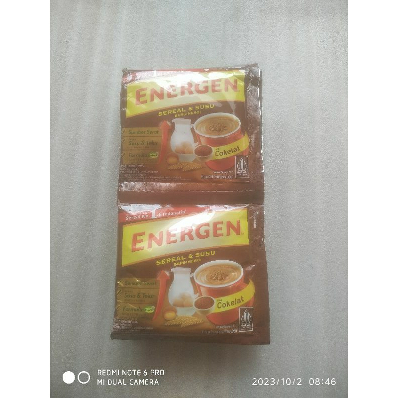 

energen sereal coklat sachet renceng isi 10