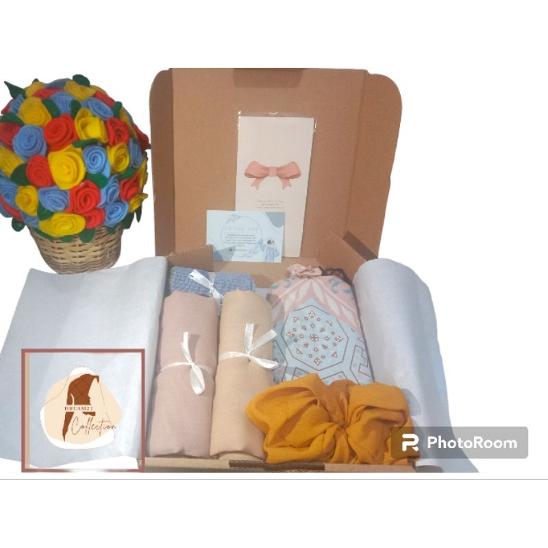 

gift box/hampers hijab bella square