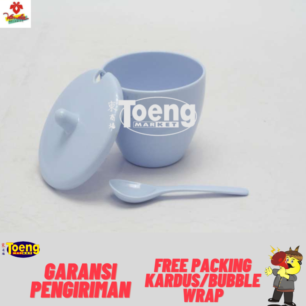 TEMPAT SAMBAL SET+SENDOK POLOS SRI / TEMPAT SAMBAL/SAOS/KECAP