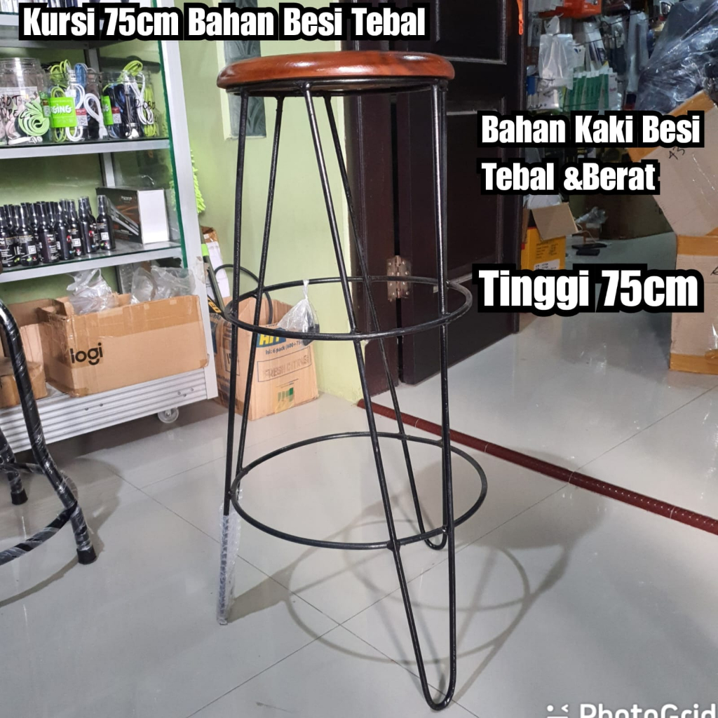 Khusus gojek grab Kursi konter Kursi sedang 75cm Kursi Tinggi 75cm Kursi Bakso
