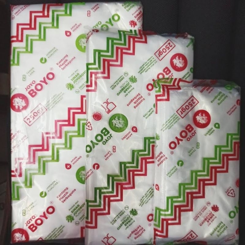 Plastik PE Boyo/Plastik Gula dan Minyak isi 250 Gram