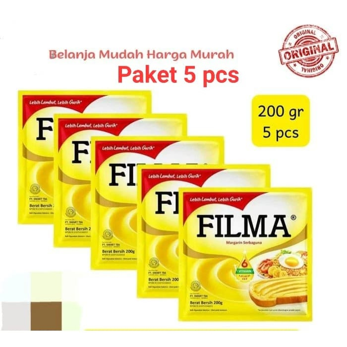 

Margarine filma paket 5pcs X 200gr