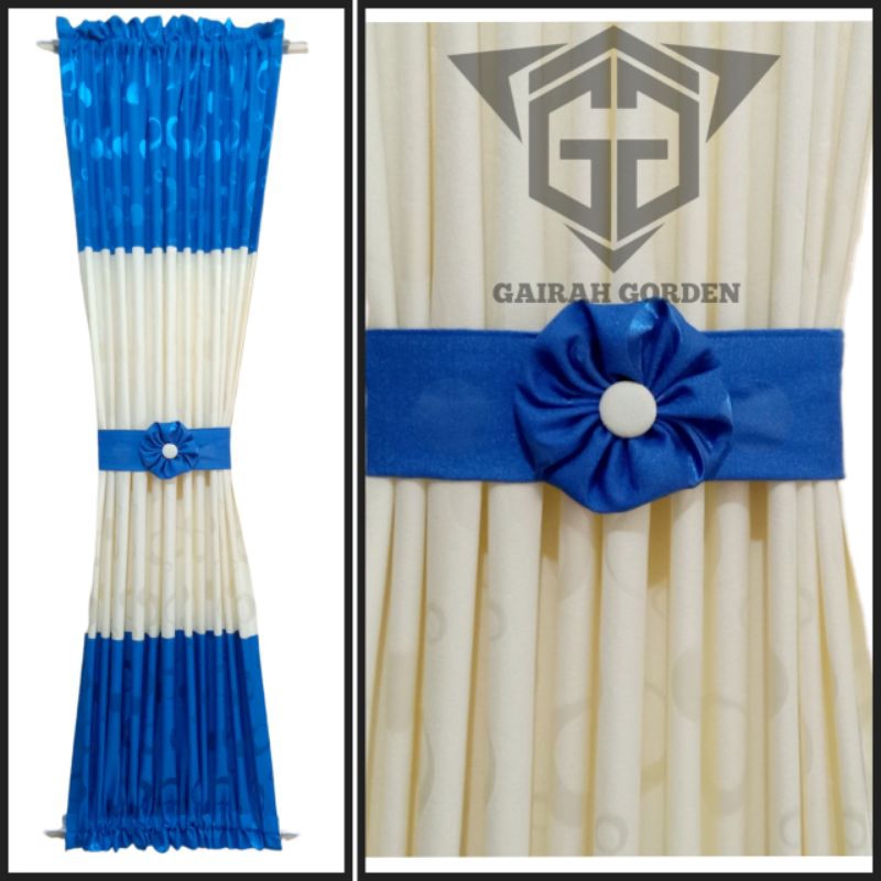 Gorden kupu kupu minimalis/Gorden jendela minimalis/Gorden kombinasi 2 warna terbaru