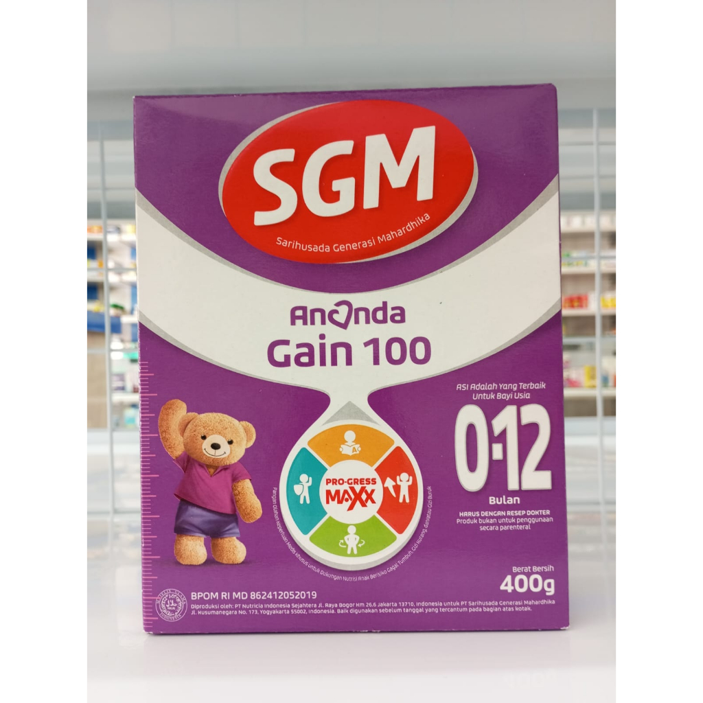 [APOTEK UNIPHARMA] SGM GAIN 100 (0-12 BULAN)