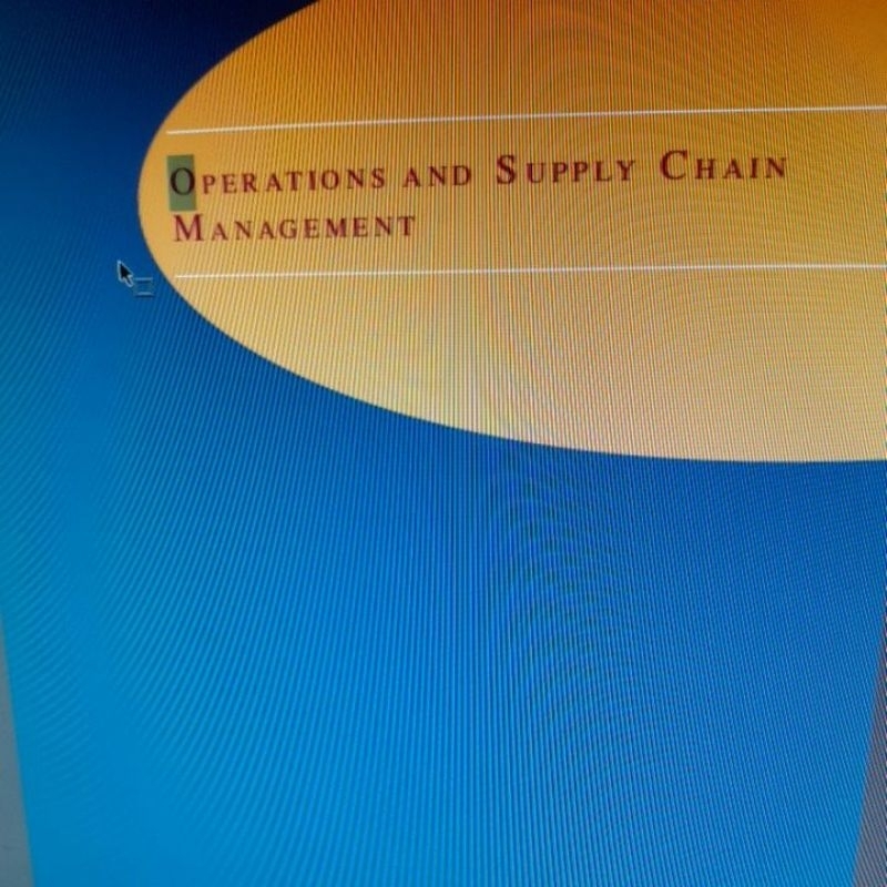 

operations and supply chain management 15th edition jacobs