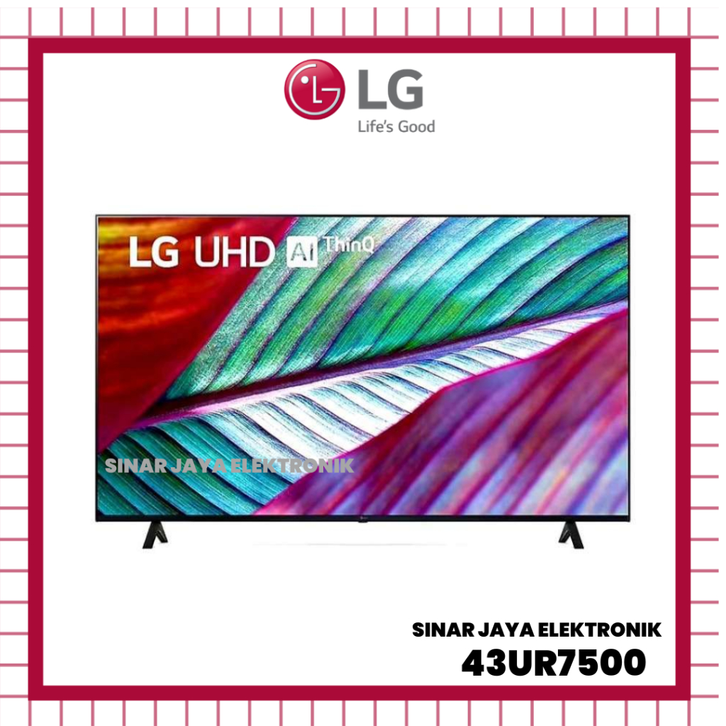 TV LED LG 43INCH 43UR7500 4K UHD SMART TV DIGITA TV