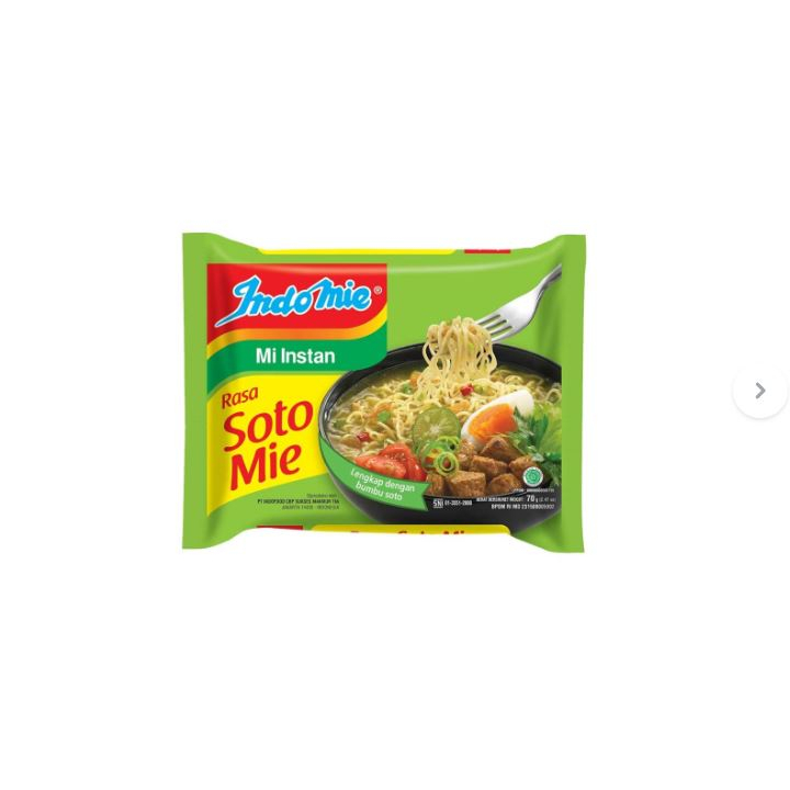 

Indomie Rebus Soto Mie Instan