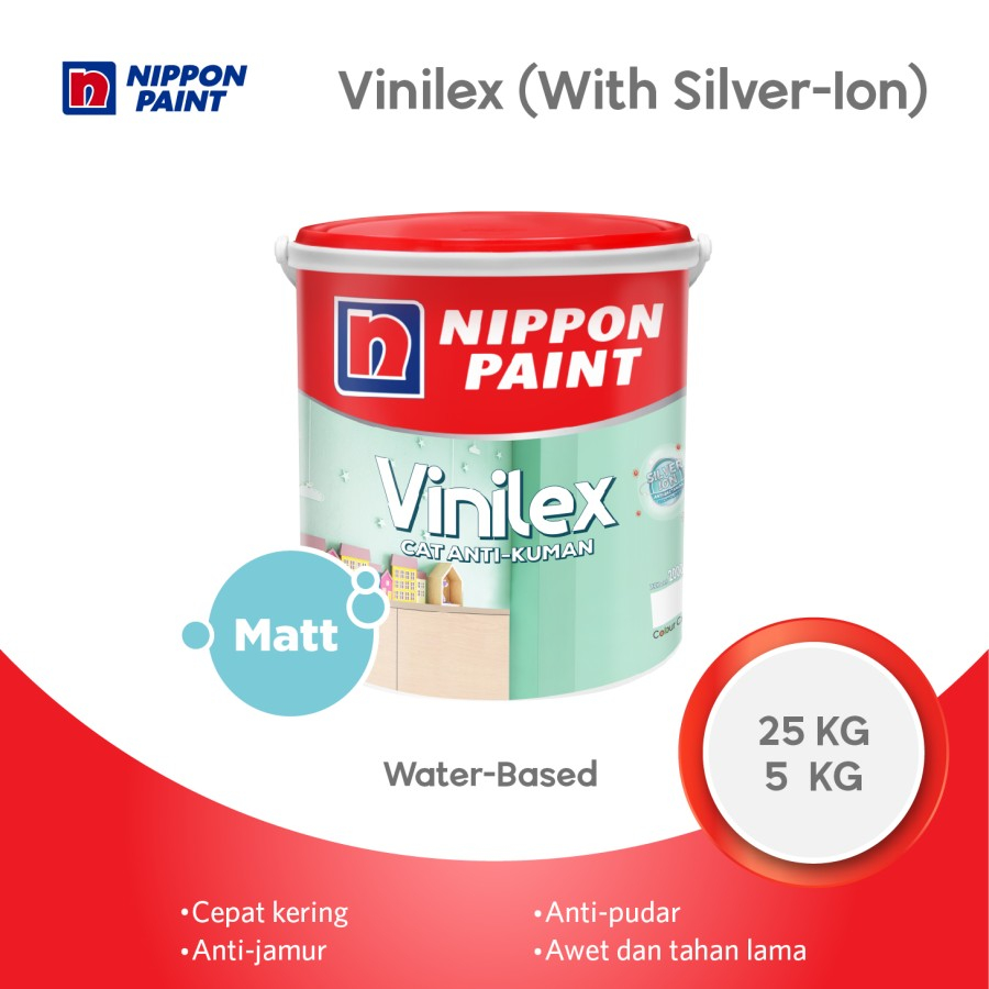 VINILEX (SILVER-ION) (TINTING) -25KG- CAT ANTI-KUMAN NIPPON PAINT