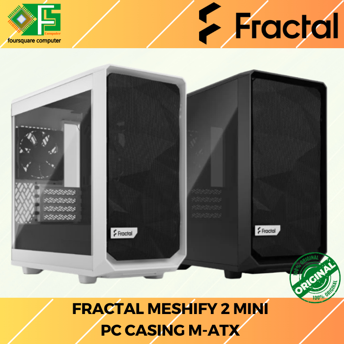 Fractal Meshify 2 Mini | Casing PC M-ATX | CPU PC Case Gaming