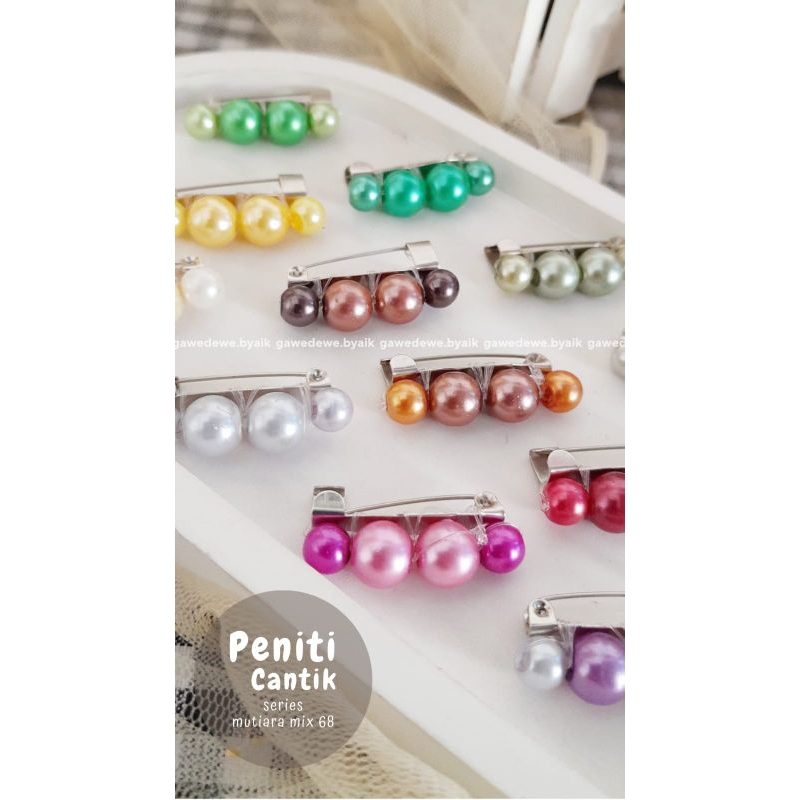 Peniti mutiara isi 10pc peniti jilbab peniti dagu peniti kecil peniti bunga bros kecil bros jilbab b