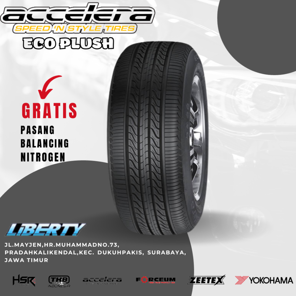 BAN SRANDAR MOBIL ERTIGA, MOBILIO, ACCELERA 185 65 R15 ECO PLUSH, BAN MOBIL MURAH SURABAYA
