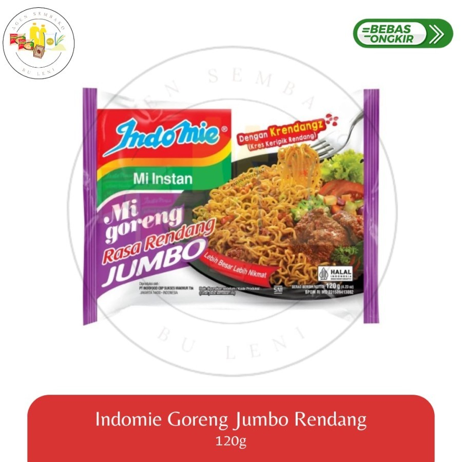 

Indomie Goreng Jumbo Original, Ayam Panggang dan Rendang