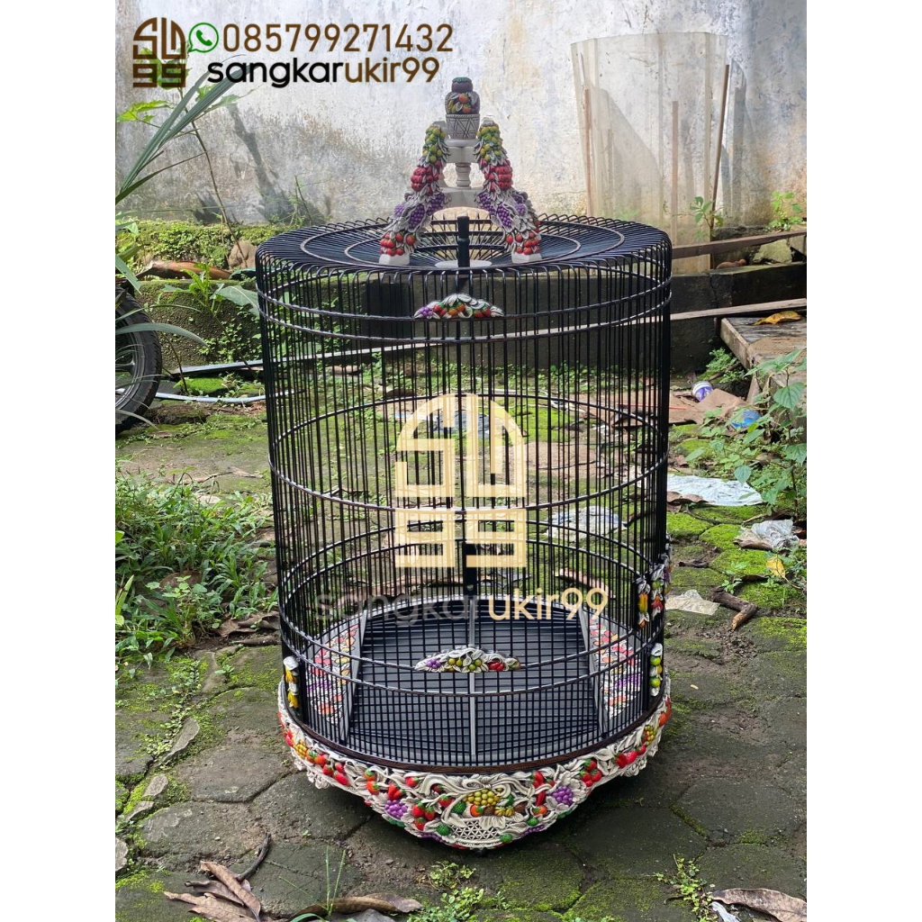 Sangkar Murai, Sangkar Murai Ukir, Sangkar Ukir Buah