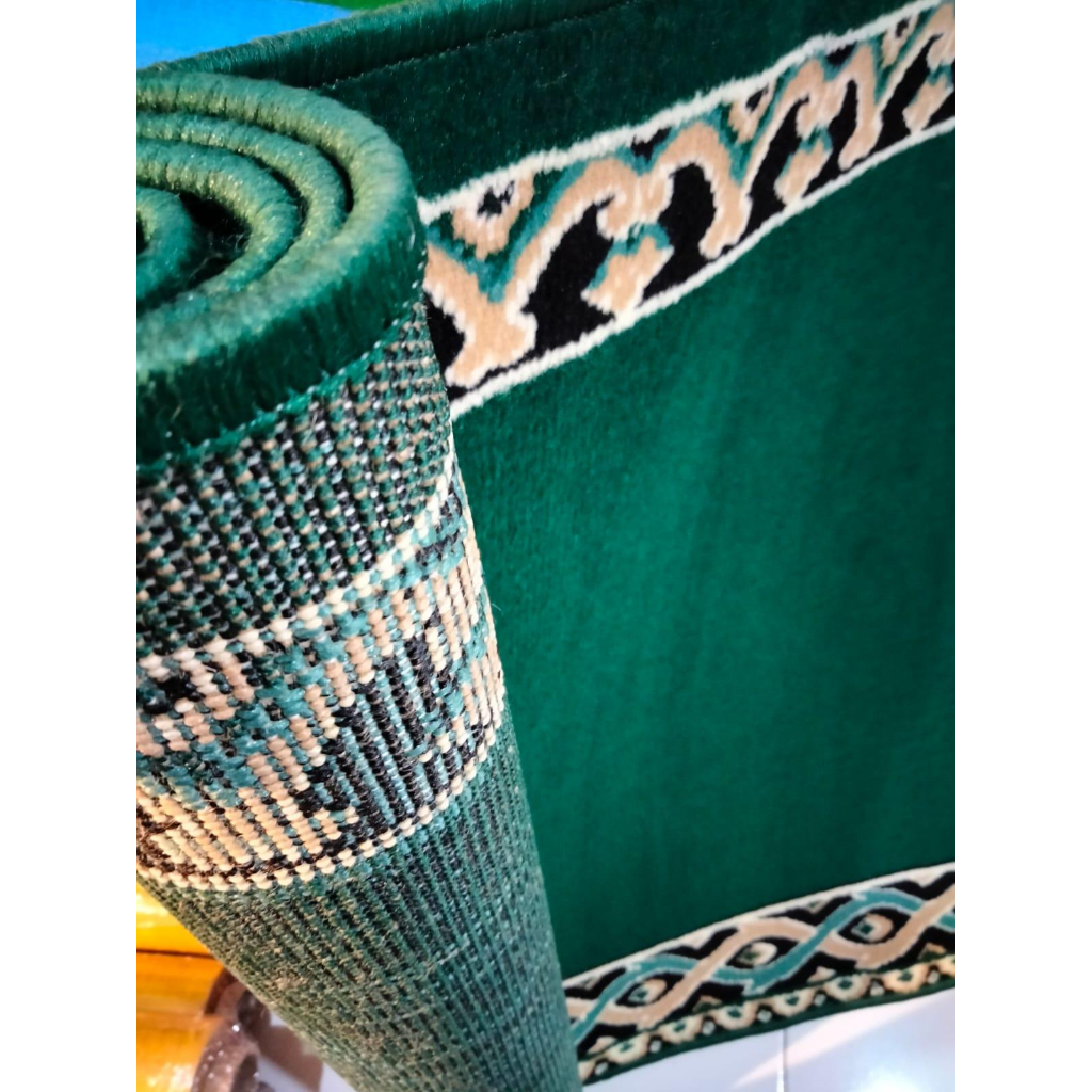 Karpet SAJADAH MASJID MEDEENA SHAFIRA METERAN / Karpet Masjid PANJANG 1M / Karpet MUSHOLA