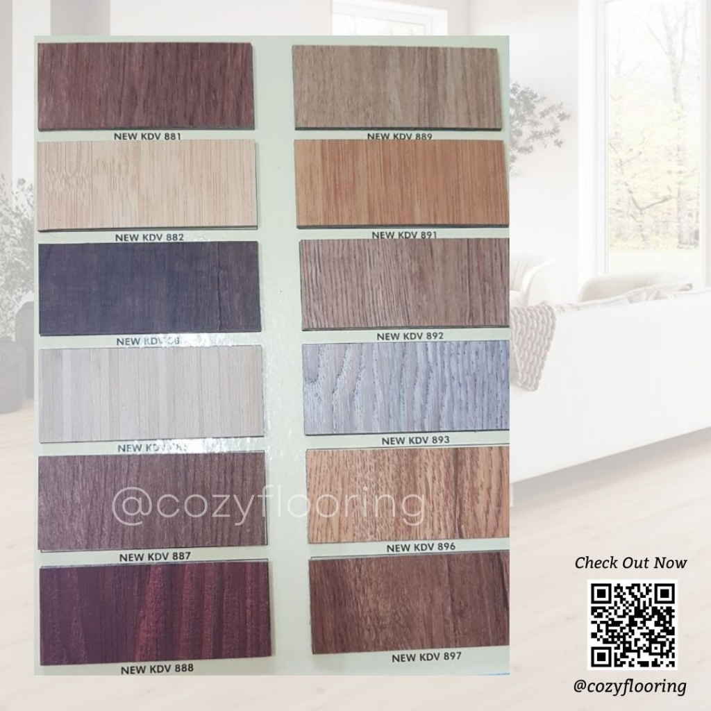 Vinyl Plank Kendo Tebal 3mm I Motif Wood Anti Rayaporing