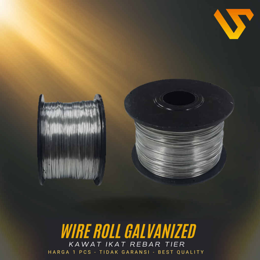 Wire Roll Galvanized|Kawat Ikat Rebar Tier 0.8mm x 110 mtr Kawat