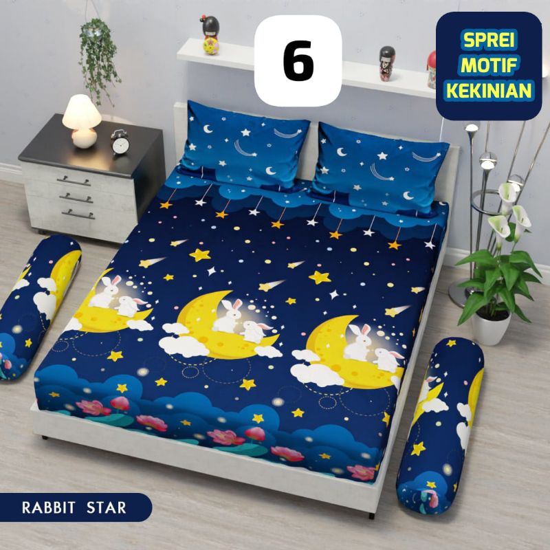 Sprei Motif Bintang Sprei Motif Bulan Bintang Sprei Motif Kelinci Sprei Motif Anak Sprei Murah Sprei