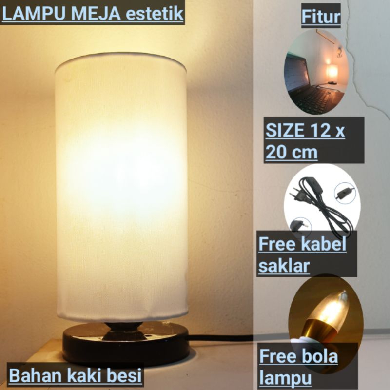Lampu tidur estetik / lampu kamar / lampu tidur kamar / lampu tidur sudut / lampu tidur sidelamp lam