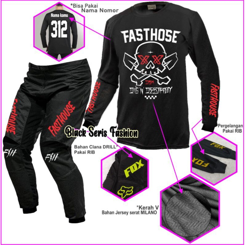 Baju jersey jerset celana trail cross motor motorcross cros trabas adventure bikin desain custom nam