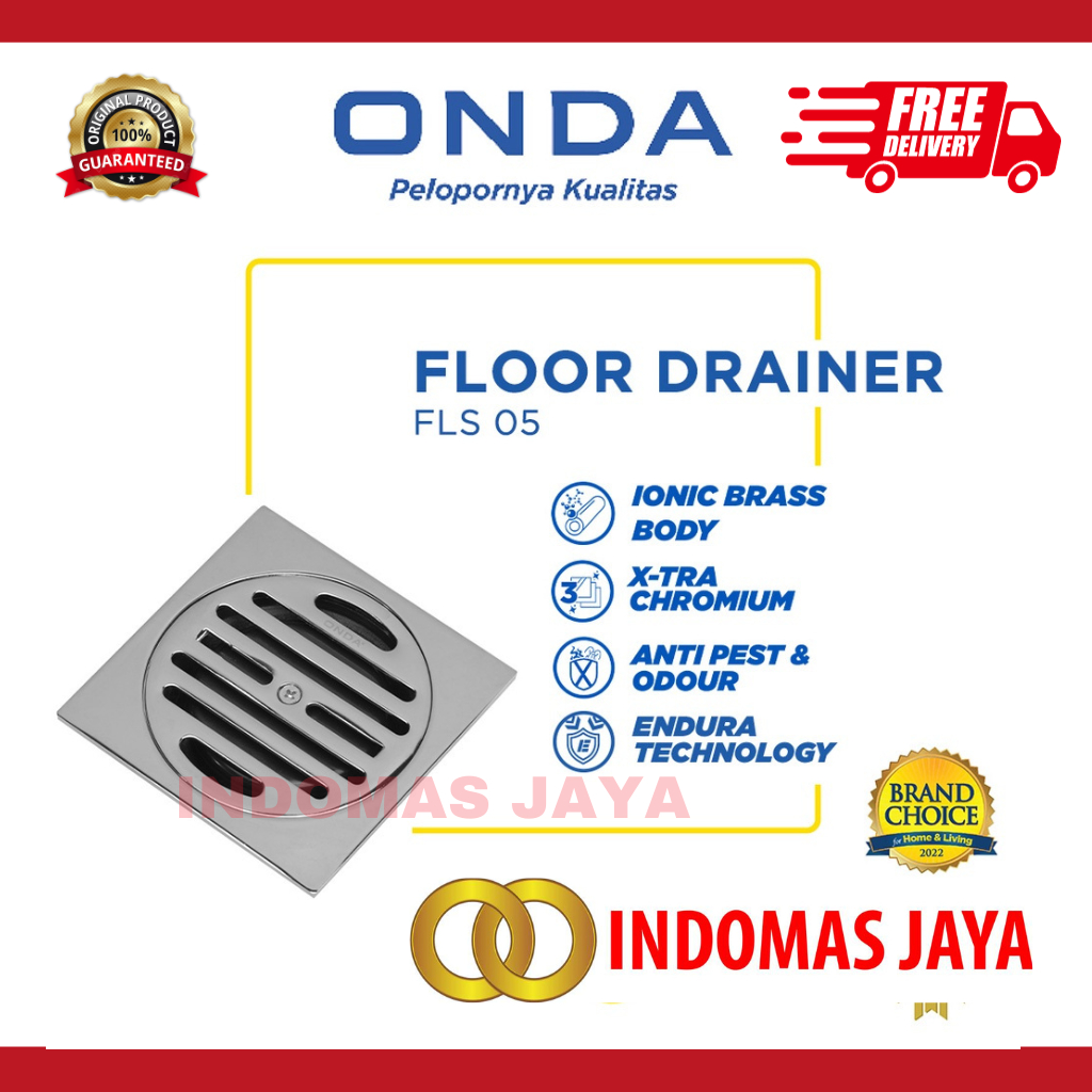 ONDA Floor Drainer / Saringan Air Lantai FLS 05 FLOOR DRAIN ONDA FLS 05