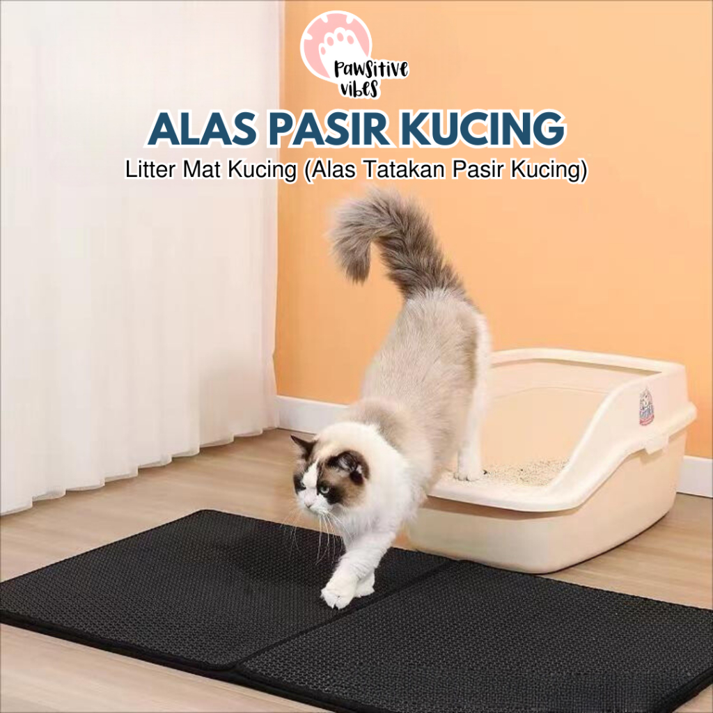 Alas Pasir Kucing - Karpet Pasir Kucing - Litter Mat Kucing - Keset Pasir Kucing - Alas Tatakan