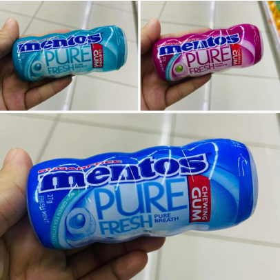 

Permen Karet Mentos Pure Fresh Chewy Gum Cool Lemonade 26g asli Filipina Halal Rasa Mint