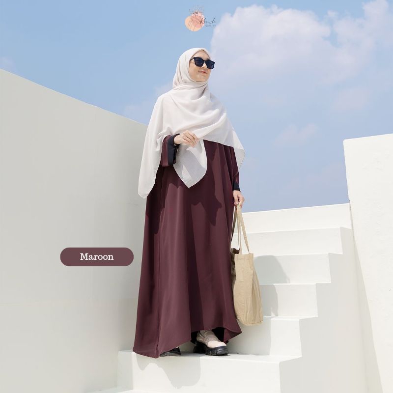 MARWAH ABAYA MAROON