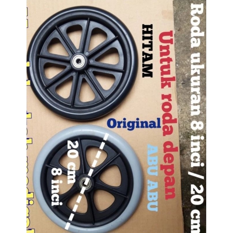 Roda kursi roda ban depan