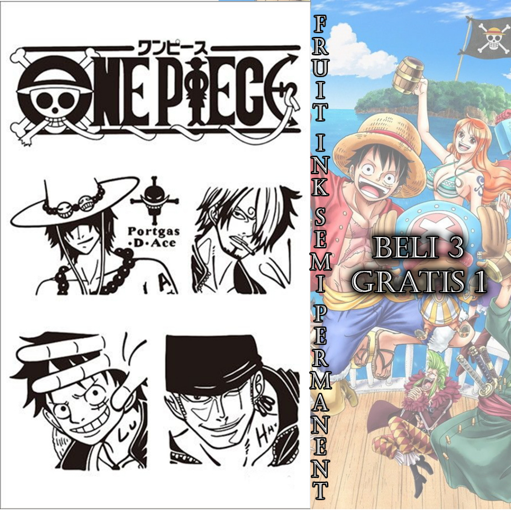 ONEPIECE Fruit Ink Tatto Semi Permanent
