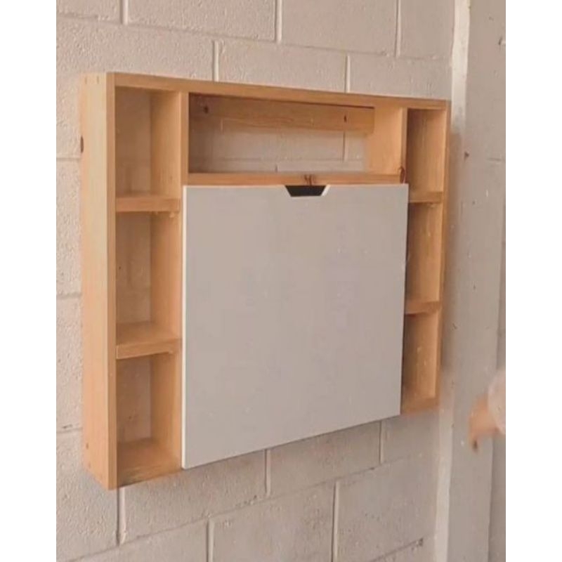 meja lipat kerja / meja komputer /  meja dinding lipat serbaguna