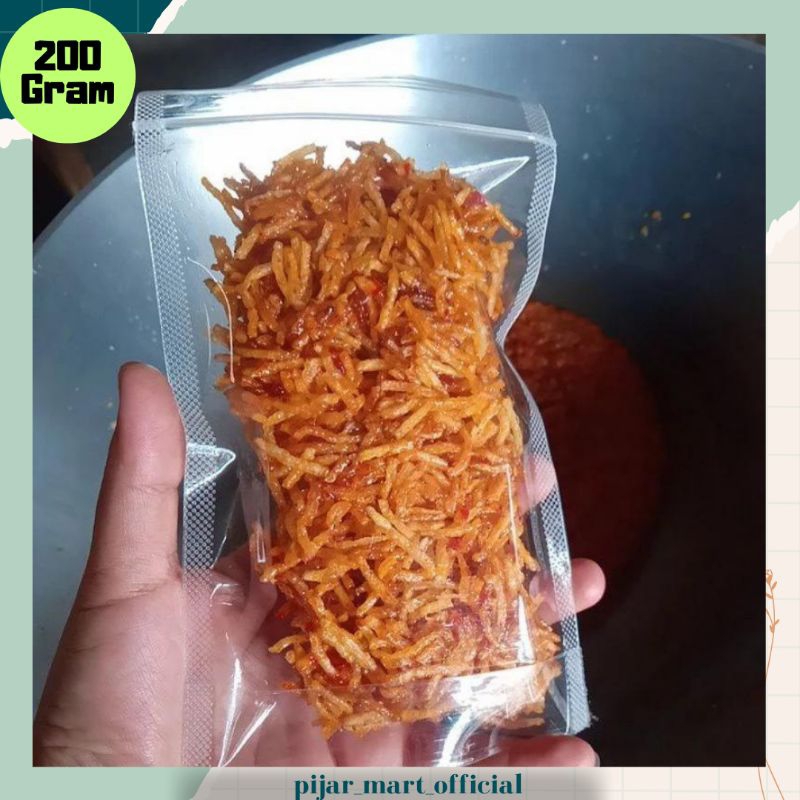 

Kentang Mustofa 200 Gram Cemilan Snack Lauk Keripik Kering Kentang