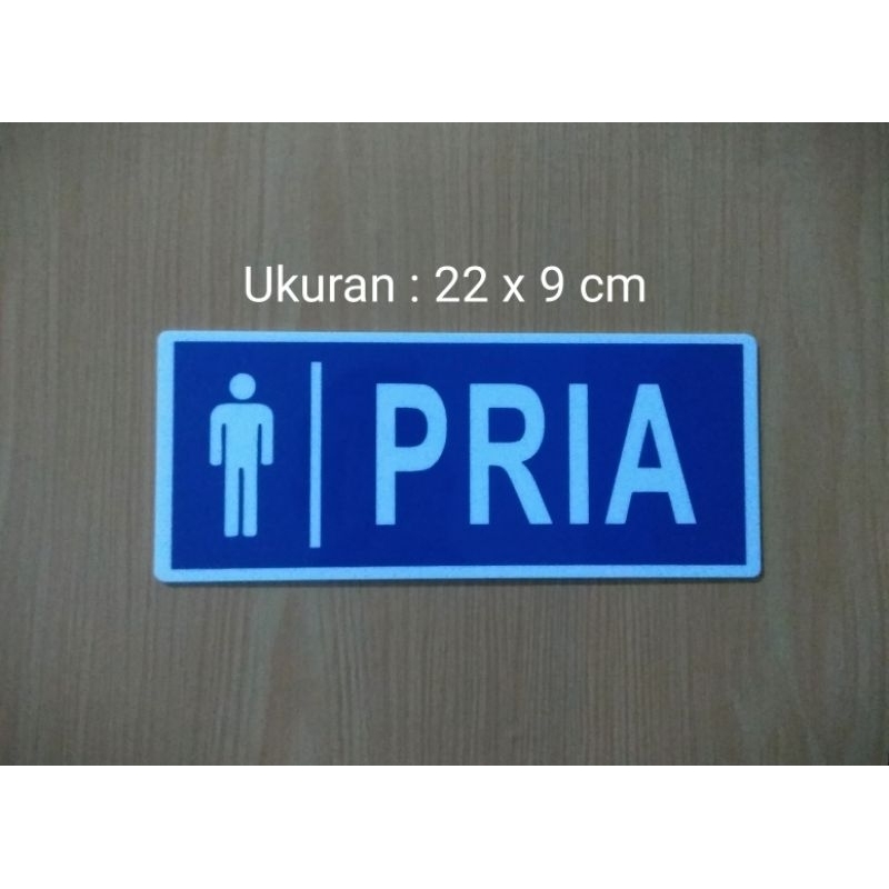

Sign label "LOGO PRIA" Sign acrylic, Sign Board Akrilik