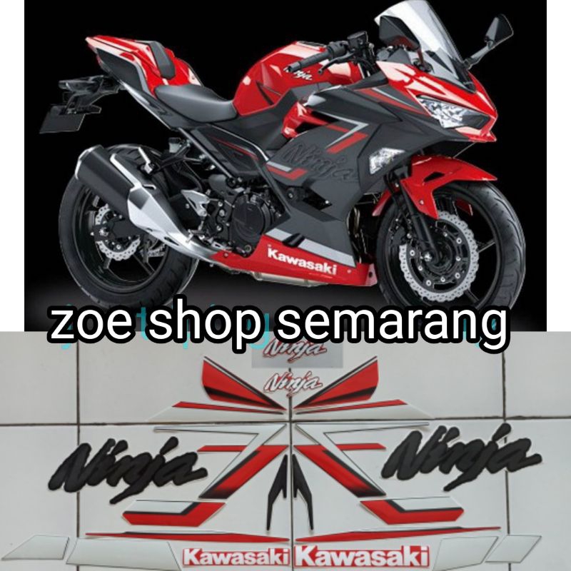 striping ninja new fi 250 2019 merah