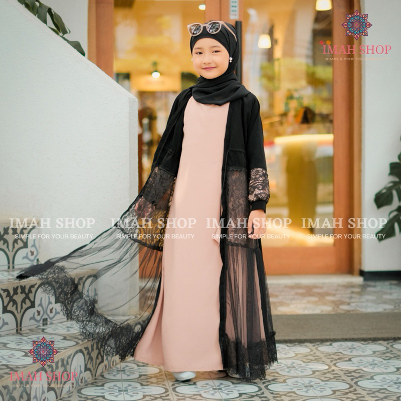 Baju Muslim Abaya Anak Perempuan Bordir Gamis Arab Saudi Bordir Zephy Turki 10 Umroh Dubai Turkey India