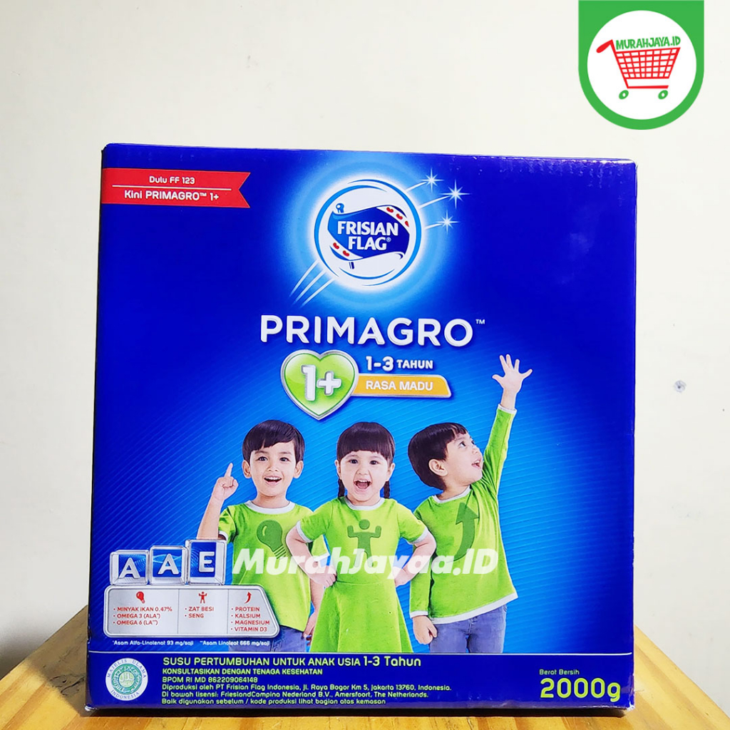 

Frisian Flag Primagro 1+ Madu 2000 gr (1-3 tahun) Susu Formula Pertumbuhan Anak Berkualitas Termurah