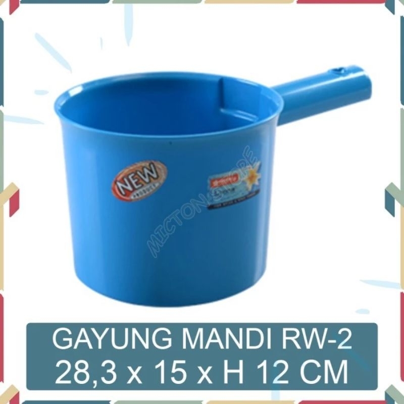 Gayung Lion Star RW-2 Selva Watee Scooper 1,5 Liter Tebal