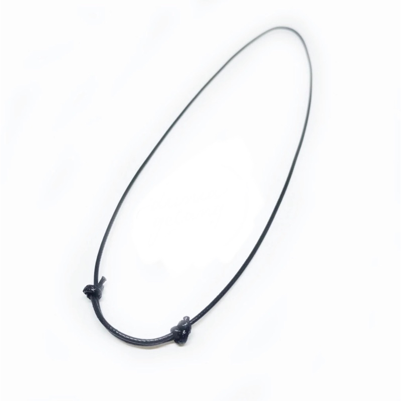 kualitas super kalung korea polos tali korea hitam bisa dipanjangkan maksimal 72 cm kalung pria